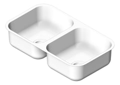 3D Shaded Image of Sink Kitchen Fienza Tiva DualMount