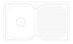 Plan Image of Sink Kitchen Fienza Tiva Left