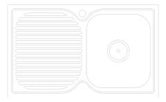 Plan Image of Sink Kitchen Fienza Tiva Right