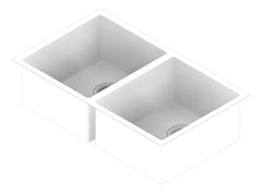 3D Documentation Image of Sink Laundry Fienza Hana UnderMount Double