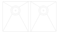 Plan Image of Sink Laundry Fienza Hana UnderMount Double