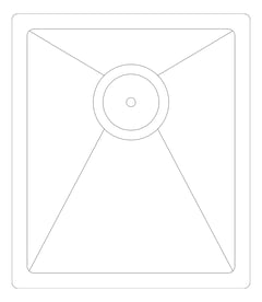 Plan Image of Sink Laundry Fienza Hana UnderMount Single