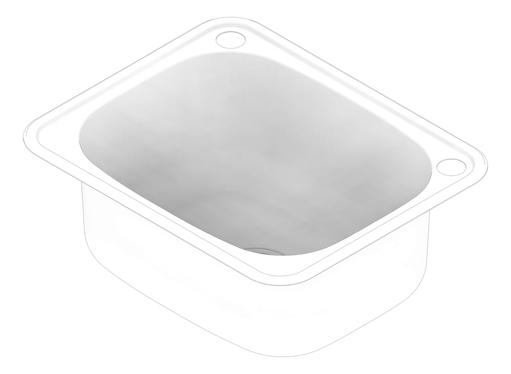 3D Documentation Image of Sink Laundry Fienza Tiva Medium