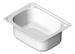 3D Shaded Image of Sink Laundry Fienza Tiva TopMount