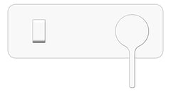 Front Image of MixerSet Basin Fienza Sansa