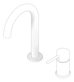 3D Documentation Image of MixerSet Hob Fienza Kaya Bath Basin