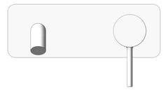 Front Image of MixerSet Wall Fienza Kaya RectangularPlate 200