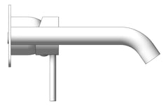 Left Image of MixerSet Wall Fienza Kaya RectangularPlate