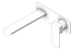 3D Shaded Image of MixerSet Wall Fienza Tono RectangularPlate 200