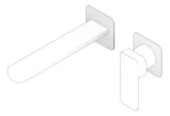 3D Documentation Image of MixerSet Wall Fienza Tono SquarePlates 200