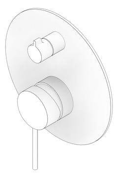 3D Documentation Image of MixerTap Diverter Fienza Kaya Large