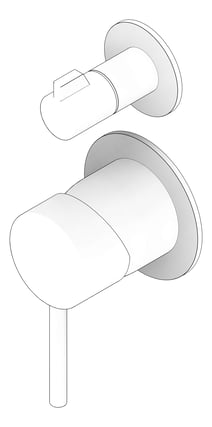 3D Documentation Image of MixerTap Diverter Fienza Kaya SmallPlate