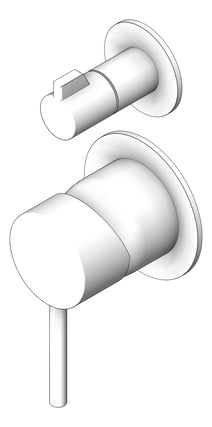 3D Shaded Image of MixerTap Diverter Fienza Kaya SmallPlate