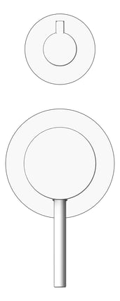 Front Image of MixerTap Diverter Fienza Kaya SmallPlate