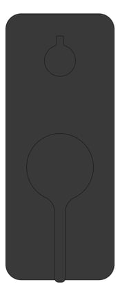 Front Image of MixerTap Diverter Fienza Sansa RectangularPlate