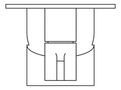 Plan Image of MixerTap Diverter Fienza Sansa RectangularPlate