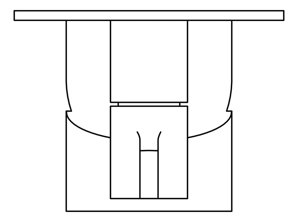 Plan Image of MixerTap Diverter Fienza Sansa RectangularPlate