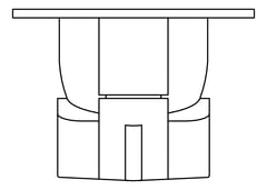 Plan Image of MixerTap Diverter Fienza Tono RectangularPlate
