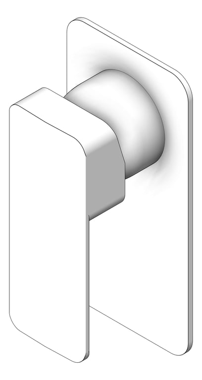 MixerTap Wall Fienza Tono RectangularPlate