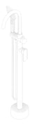 3D Documentation Image of Mixer Freestanding Fienza Tono Bath HandShower