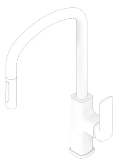 3D Documentation Image of Mixer Sink Fienza Tono PullOut