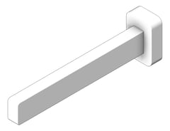 3D Shaded Image of Spout Wall Fienza Sansa Bath