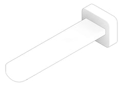 3D Documentation Image of Spout Wall Fienza Tono Bath Basin