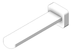 3D Shaded Image of Spout Wall Fienza Tono Bath Basin