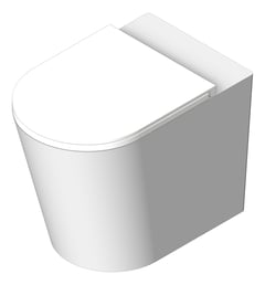 3D Shaded Image of ToiletPan WallFaced Fienza Aluca