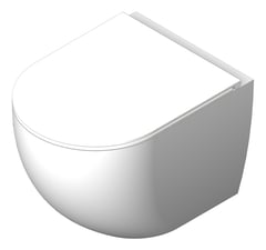 3D Shaded Image of ToiletPan WallHung Fienza KokoTornado SlimSeat