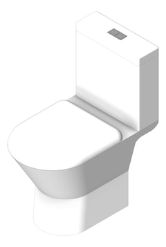 3D Shaded Image of ToiletSuite CloseCoupled Fienza Chica
