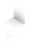 3D Documentation Image of ToiletSuite CloseCoupled Fienza Chica SlimSeat