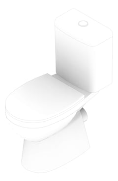 3D Documentation Image of ToiletSuite CloseCoupled Fienza Stella PTrap