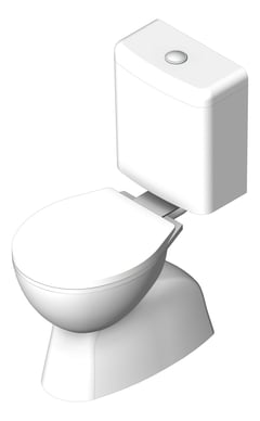 3D Shaded Image of ToiletSuite Link Fienza Stella Adjustable