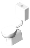 3D Shaded Image of ToiletSuite Link Fienza Stella Senior Adjustable