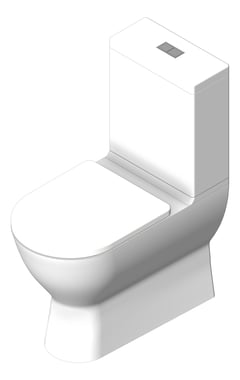 3D Shaded Image of ToiletSuite WallFaced Fienza Delta Rimless
