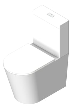 3D Shaded Image of ToiletSuite WallFaced Fienza Kaya