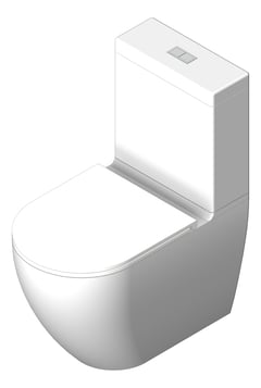 3D Shaded Image of ToiletSuite WallFaced Fienza Koko SlimSeat