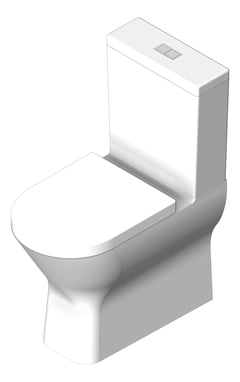 3D Shaded Image of ToiletSuite WallFaced Fienza Tono
