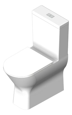 3D Shaded Image of ToiletSuite WallFaced Fienza Tono SlimSeat