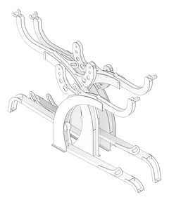 3D Documentation Image of Rack Bicycle FiveAtHeart Arc DoubleSided Staggered