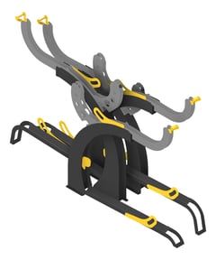 3D Presentation Image of Rack Bicycle FiveAtHeart Arc DoubleSided Staggered