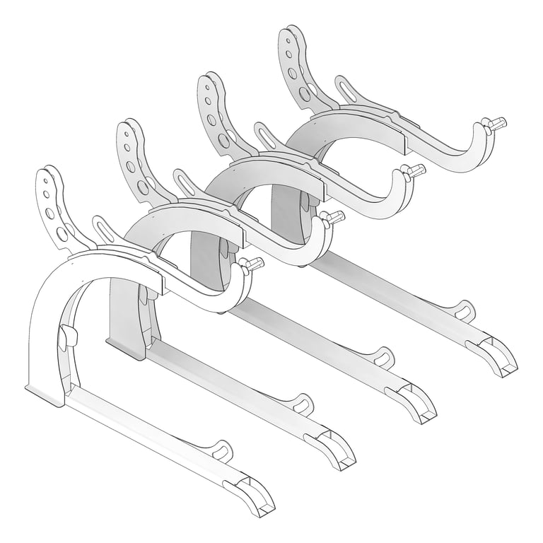 3D Documentation Image of Rack Bicycle FiveAtHeart Arc SingleSided