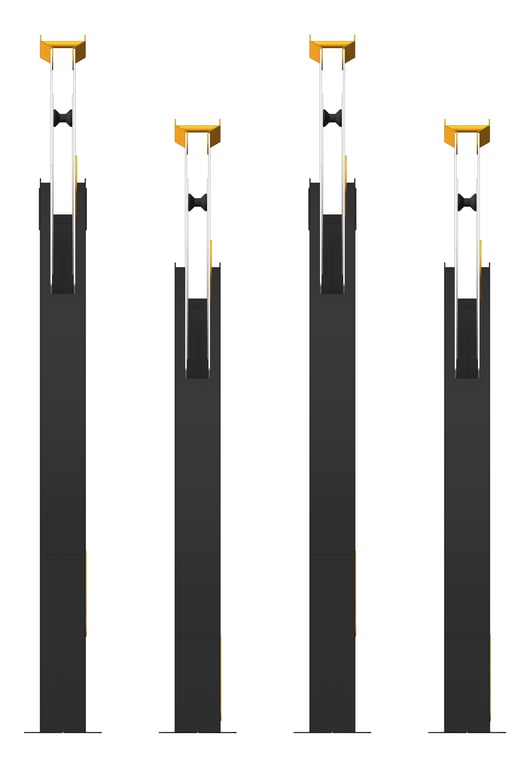 Left Image of Rack Bicycle FiveAtHeart Arc SingleSided Staggered