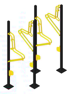 3D Presentation Image of Rack Bicycle FiveAtHeart Cradle SilverBulletFrame