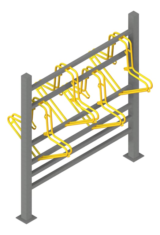 Navigate to Rack Bicycle FiveAtHeart Cradle StandardSteelFrame Staggered