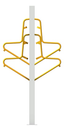 Front Image of Rack Bicycle FiveAtHeart Cradle StandardSteelFrame Staggered