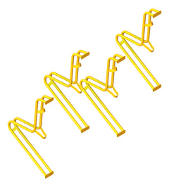 3D Presentation Image of Rack Bicycle FiveAtHeart Cradle WallMount Staggered