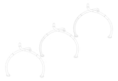 3D Documentation Image of Rack Bicycle FiveAtHeart Wishbone 45Degree