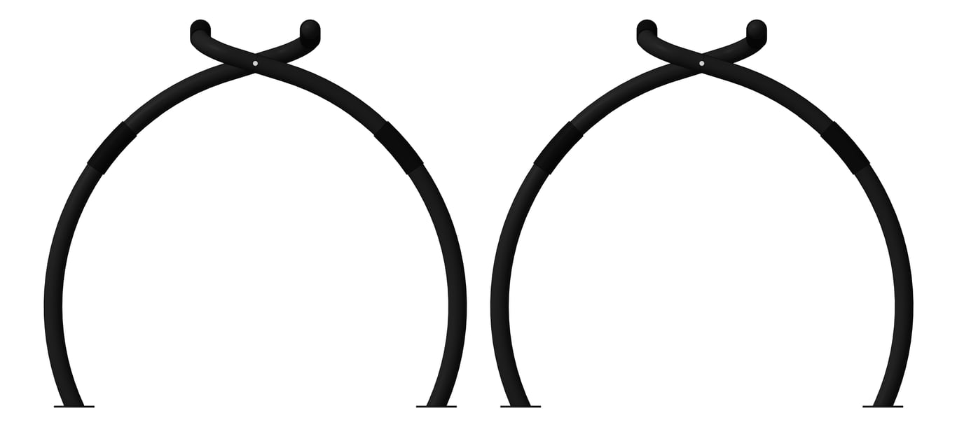 Front Image of Rack Bicycle FiveAtHeart Wishbone DoubleStaggered